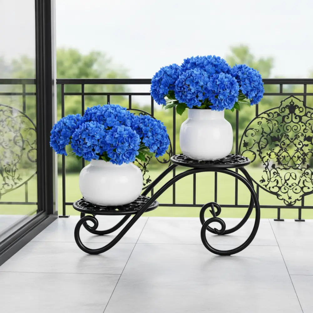 Porte plante fer forgé vintage