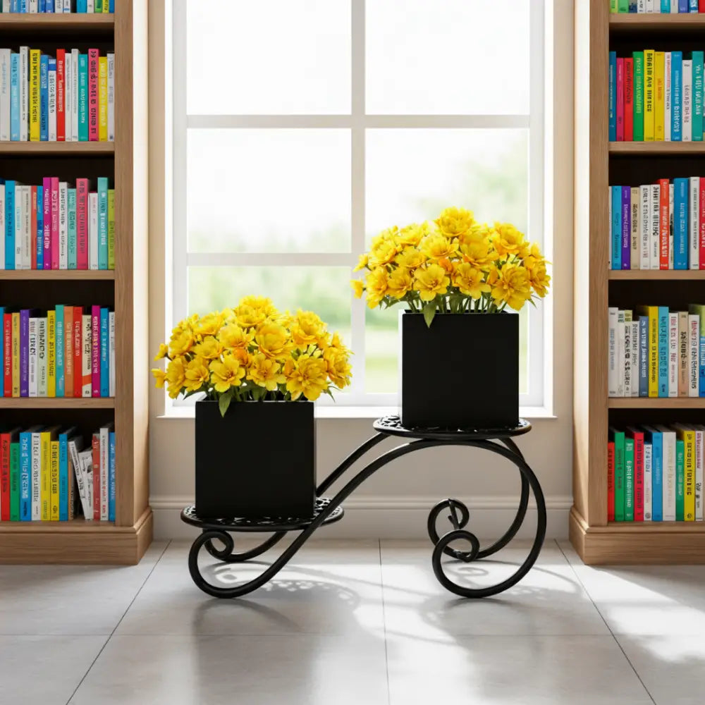 Porte plante fer forgé vintage
