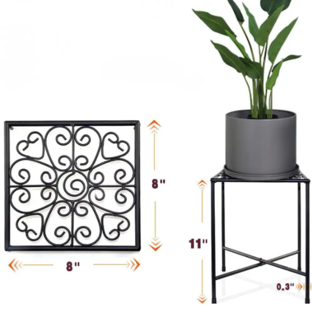 Porte plante metallique