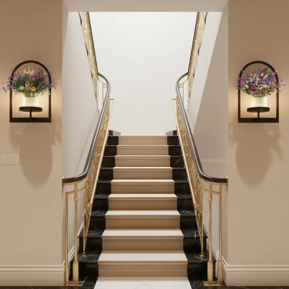 Porte plante mural intérieur - Semi-circulaire