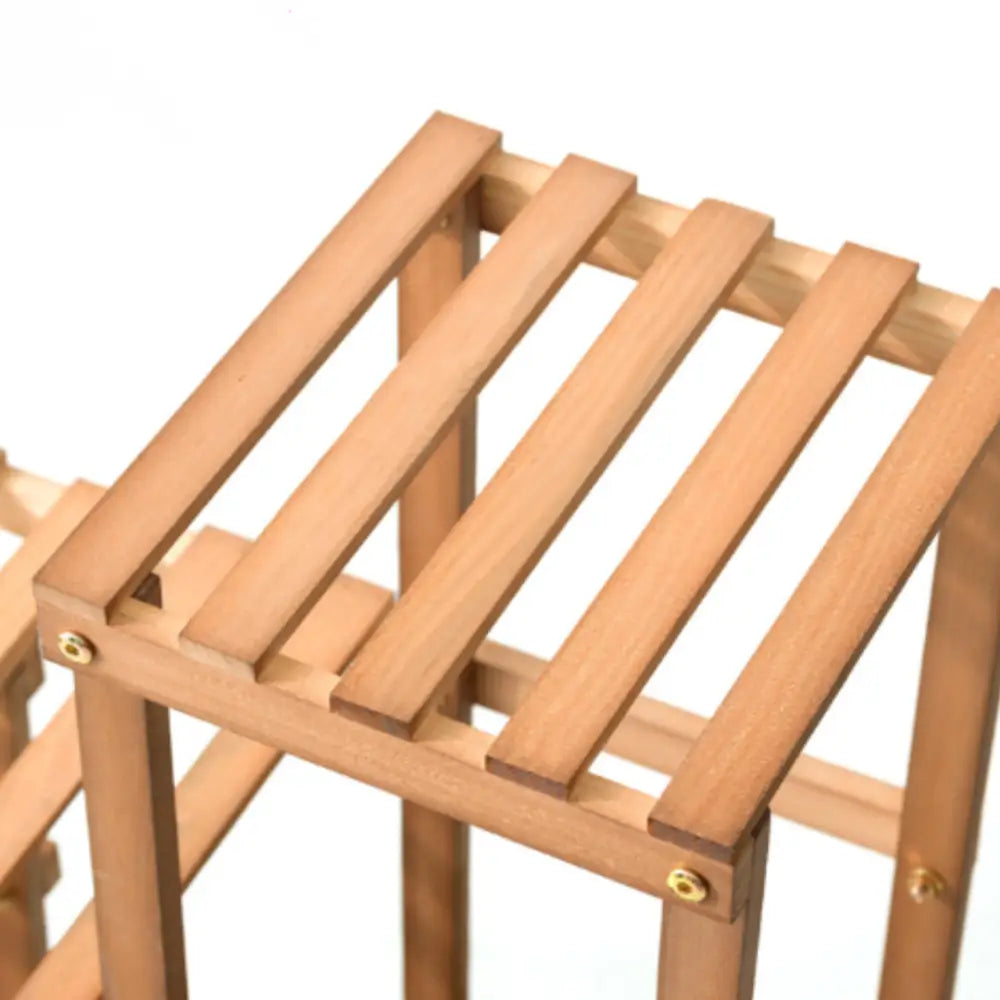 Porte plante original en bois