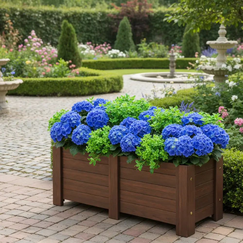 Pot de fleur bois exotique