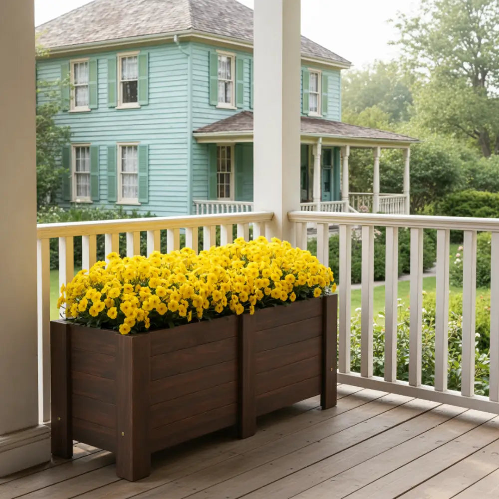 Pot de fleur bois exotique