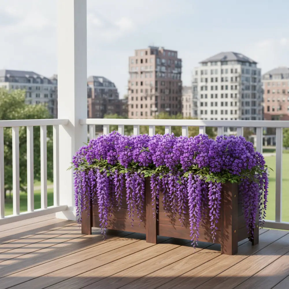 Pot de fleur bois exotique