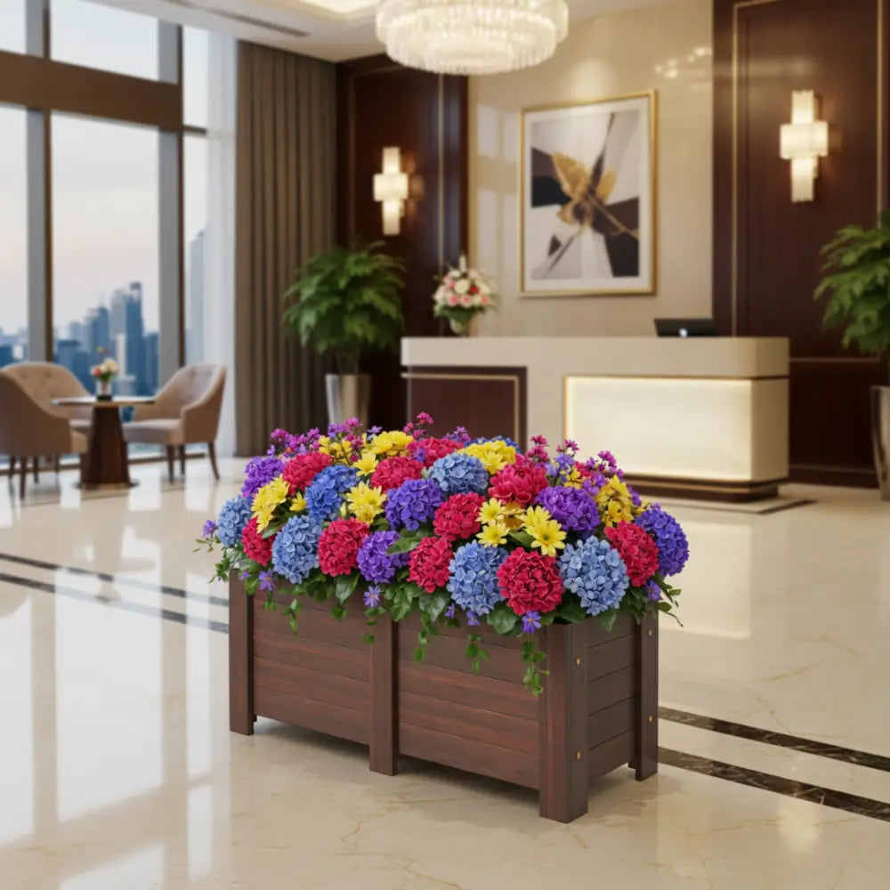 Pot de fleur bois exotique