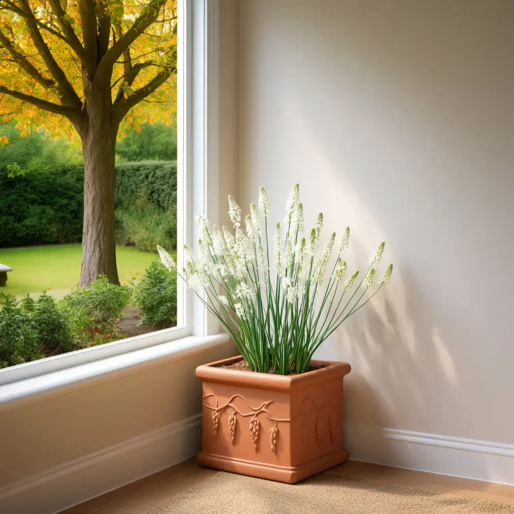 Pot de fleur carré 40x40 terre cuite