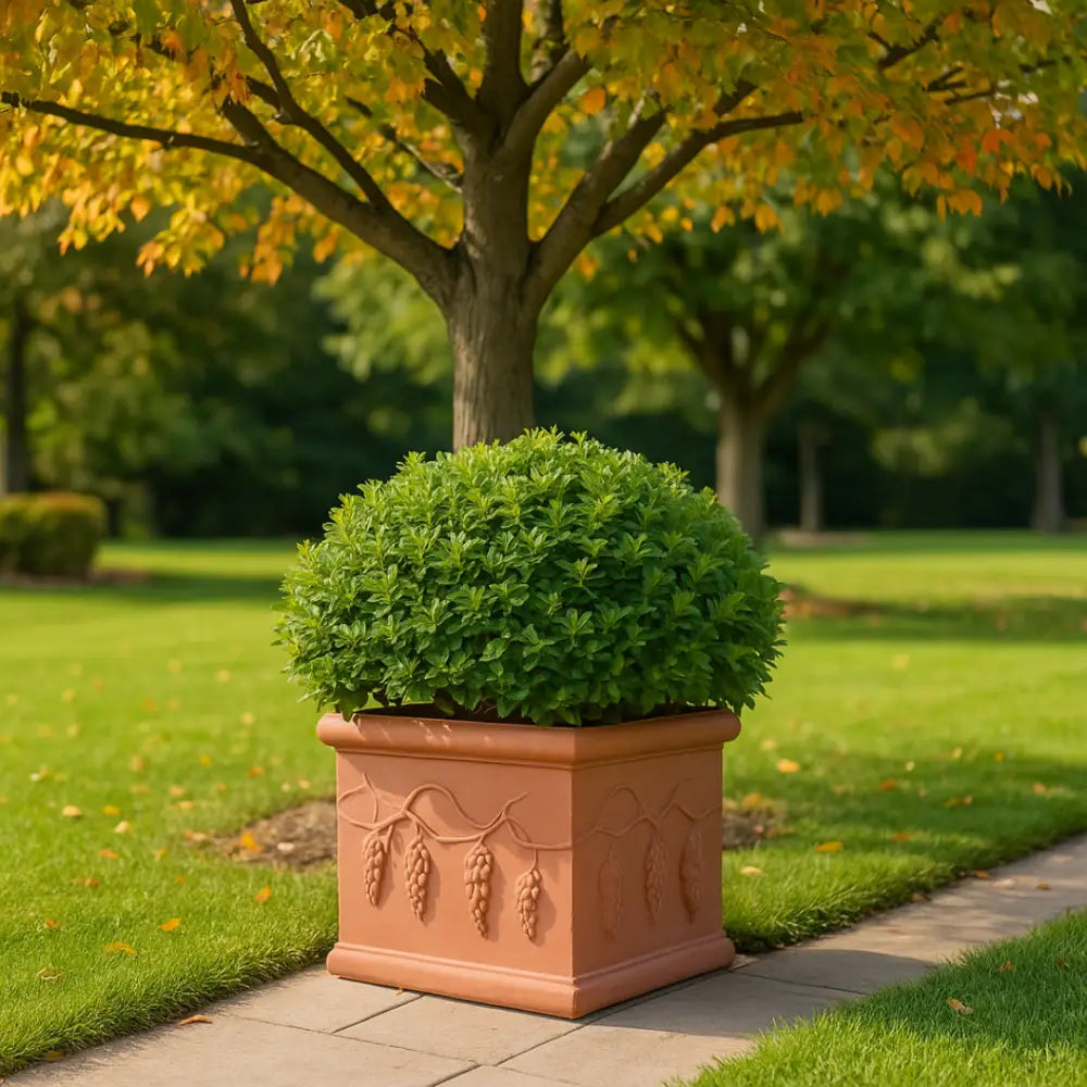 Pot de fleur carré 40x40 terre cuite