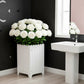 Pot de fleur carré 50x50 blanc