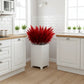 Pot de fleur carré 50x50 blanc