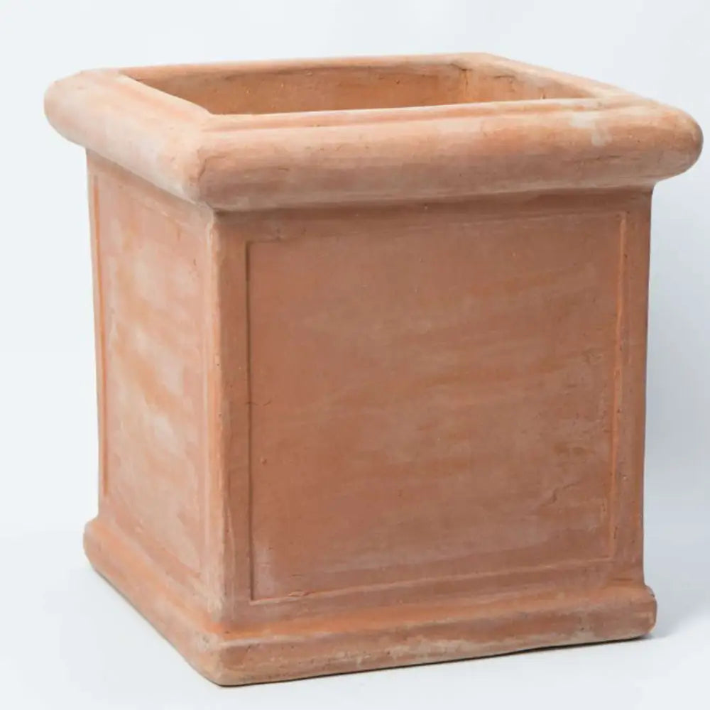 Pot de fleur carré en terre cuite