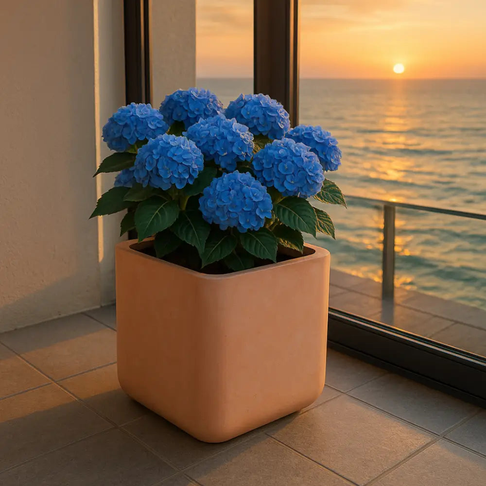 Pot de fleur carré grande taille