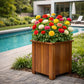 Pot de fleur carré hauteur 70 cm