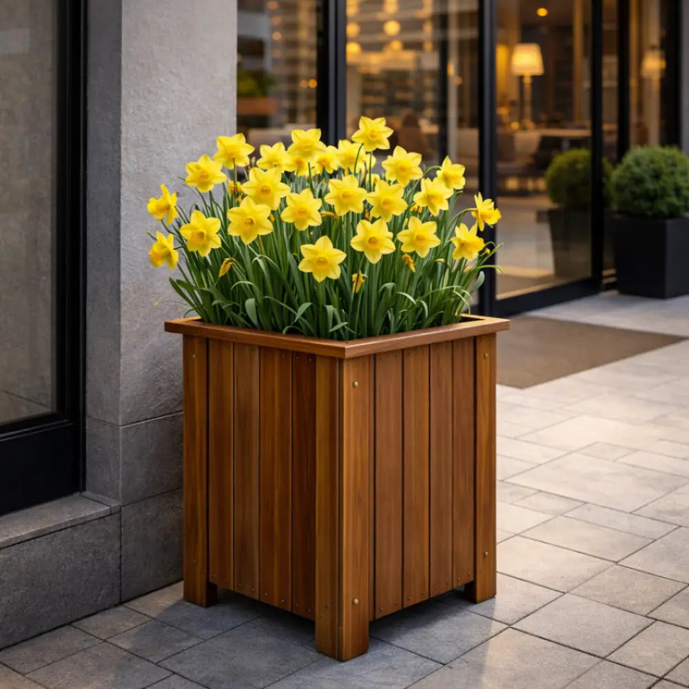 Pot de fleur carré hauteur 70 cm