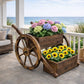 Pot de fleur en bois exterieur