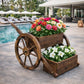 Pot de fleur en bois exterieur