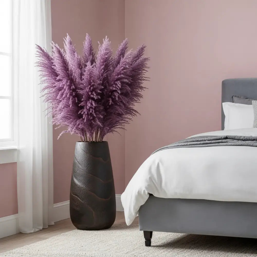 Pot de fleur en bois interieur - Carbonisé