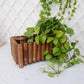 Pot de fleur en bois rectangulaire