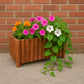 Pot de fleur en bois rectangulaire