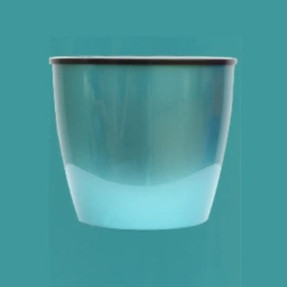 Pot de fleur en plastique de couleur Bleu