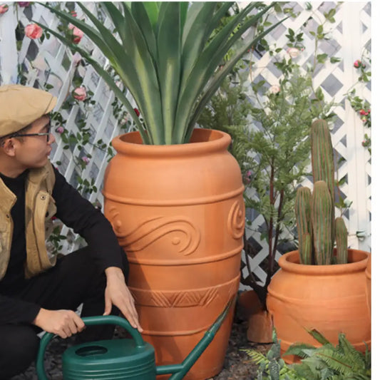 Pot de fleur en terre cuite hauteur 80 cm