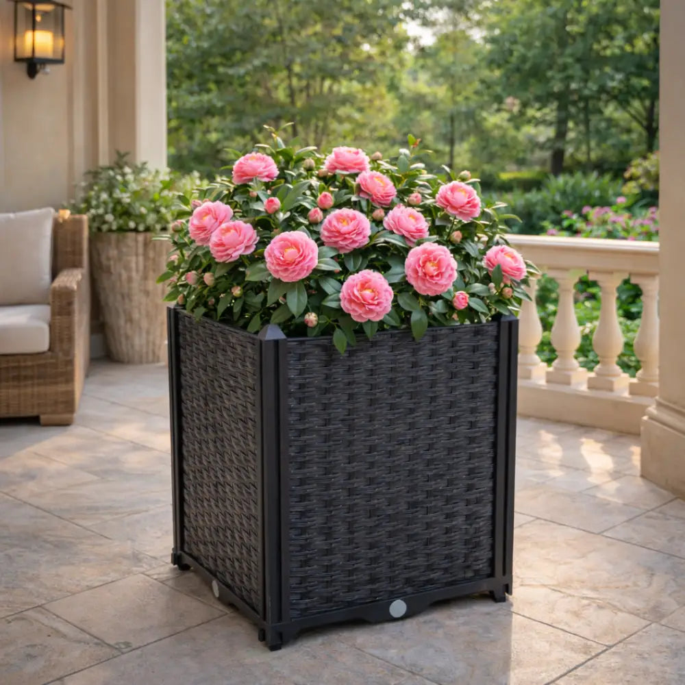 Pot de fleur extérieur carré