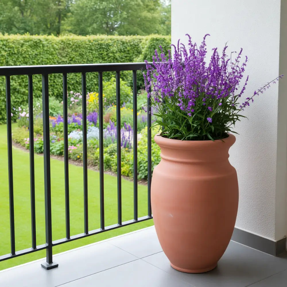 Pot de fleur extérieur xxl terre cuite