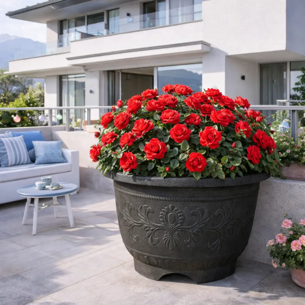 Pot de fleur géant plastique