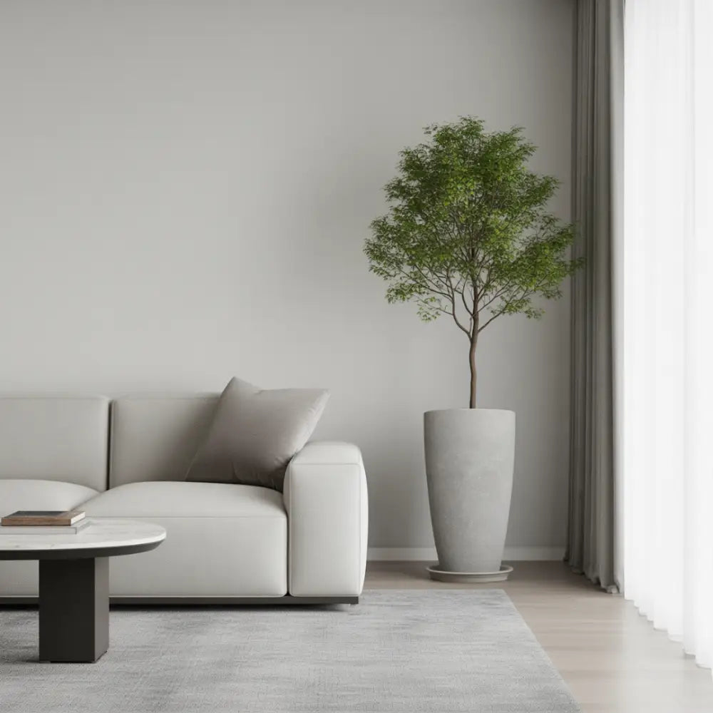 Pot de fleur haut plastique