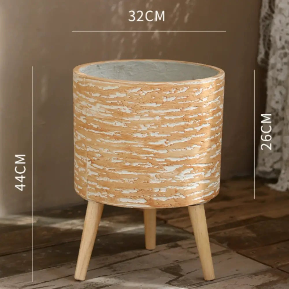 Pot de fleur intérieur sur pied Beige clair