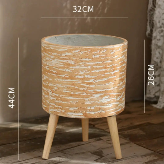 Pot de fleur intérieur sur pied Beige clair