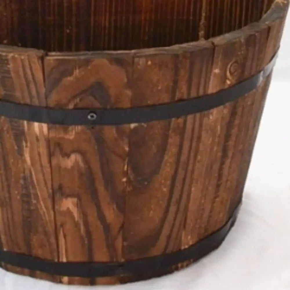 Pot de fleur mural en bois