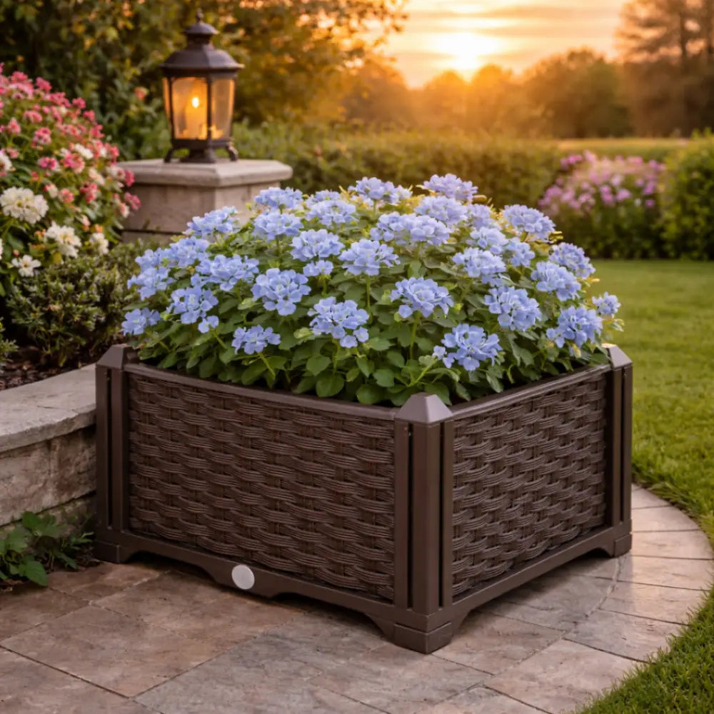 Pot de fleur plastique carré 30x30
