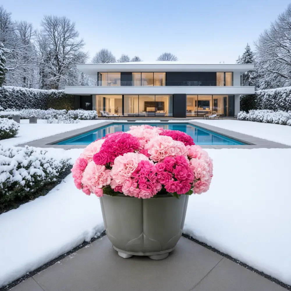 Pot de fleur plastique diamètre 80 - Sable