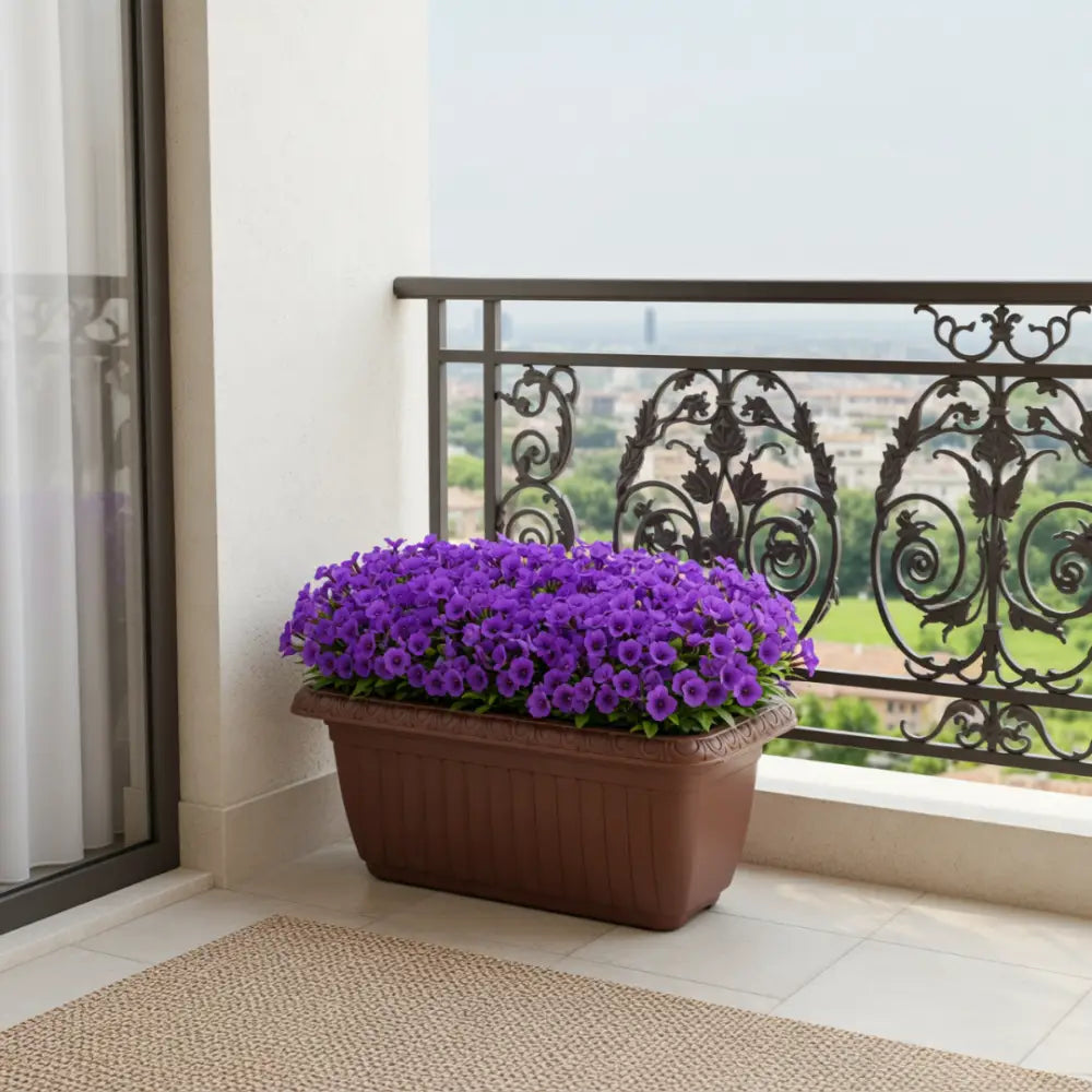 Pot de fleur plastique grande taille rectangulaire