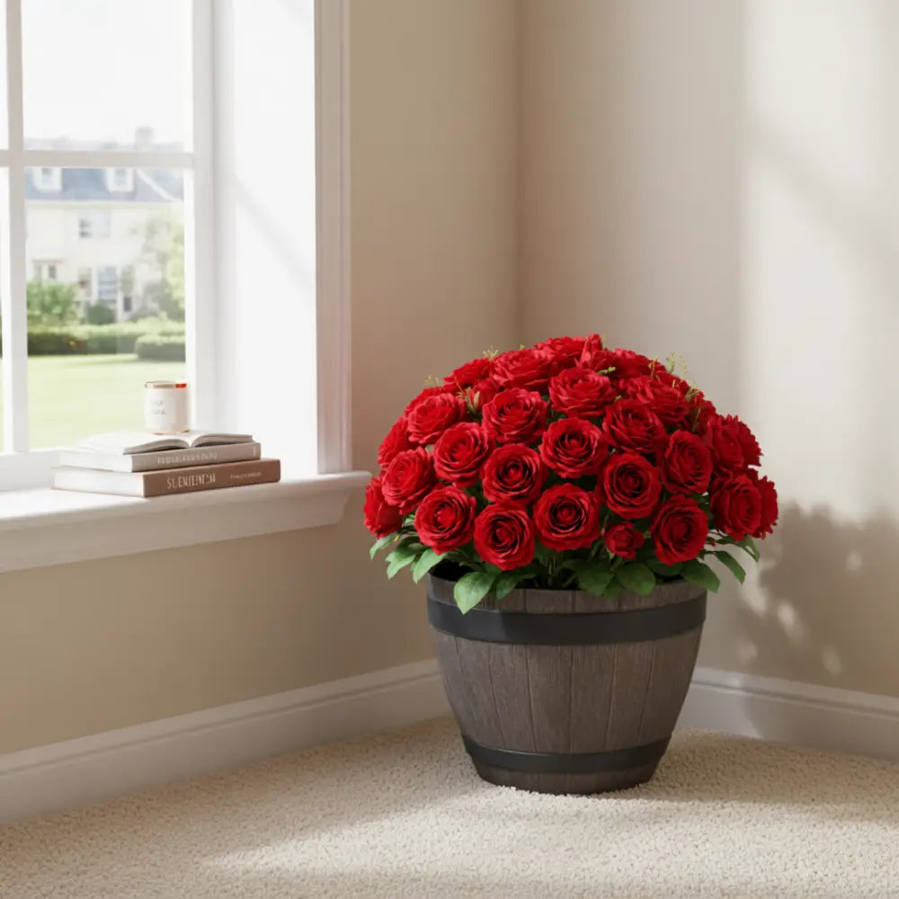 Pot de fleur plastique hauteur 40 cm
