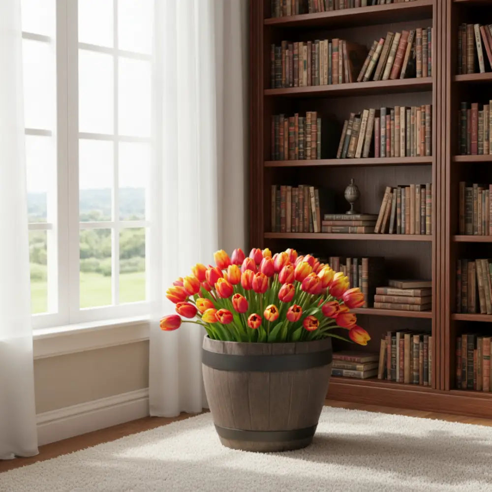 Pot de fleur plastique hauteur 40 cm