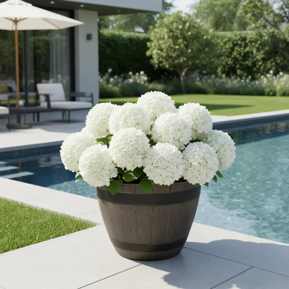Pot de fleur plastique hauteur 40 cm