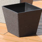Pot de fleur plastique recyclage - Noir roche