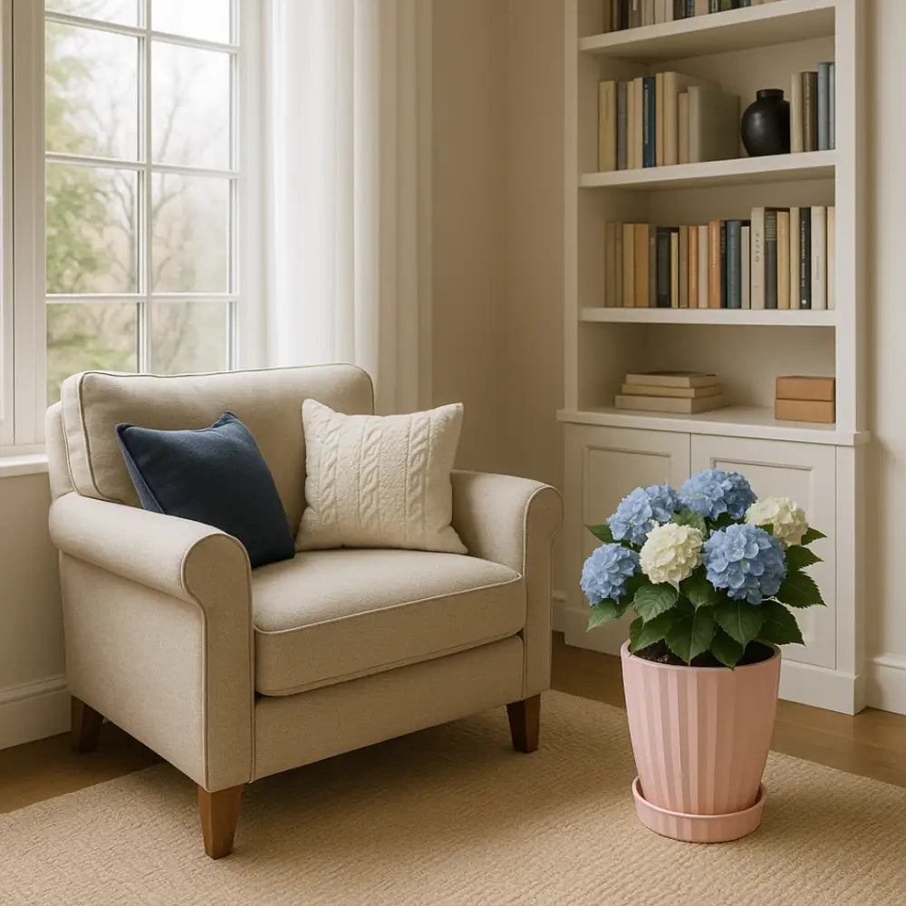 Pot de fleur plastique rose