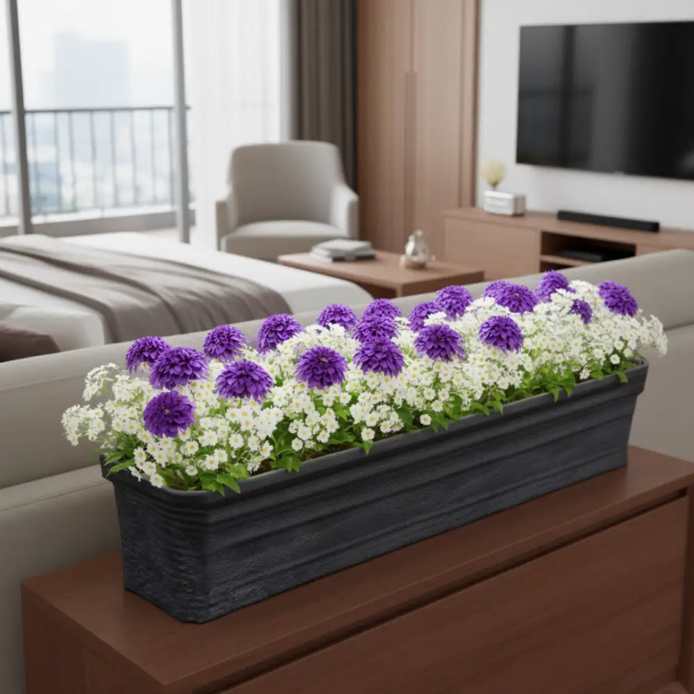 Pot de fleur rectangulaire 80 cm