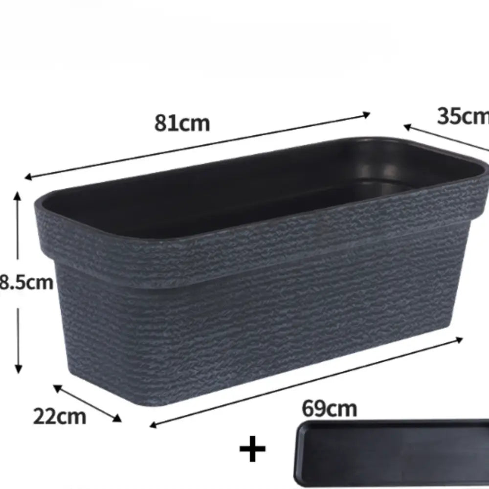 Pot de fleur rectangulaire 80 cm