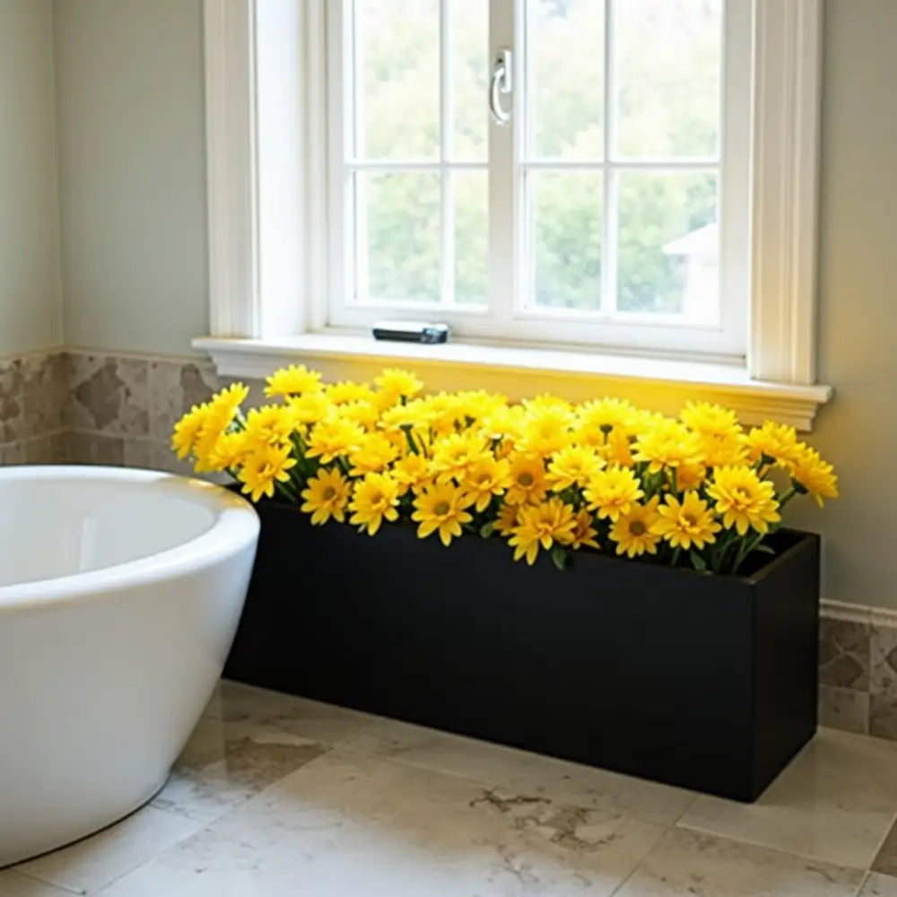 Pot de fleur rectangulaire beton