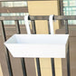 Pot de fleur rectangulaire suspendu