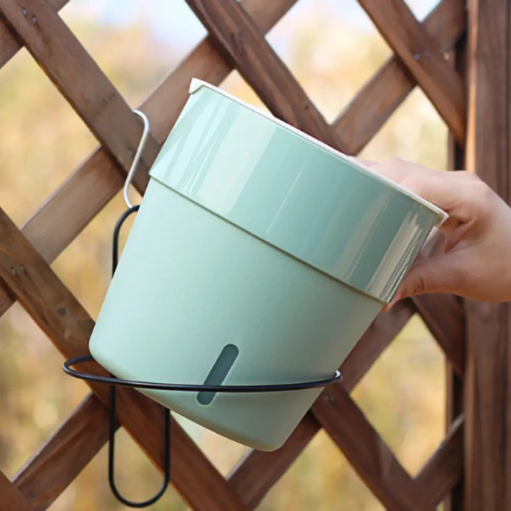 Pot de fleur suspendu avec réserve d’eau - Vert