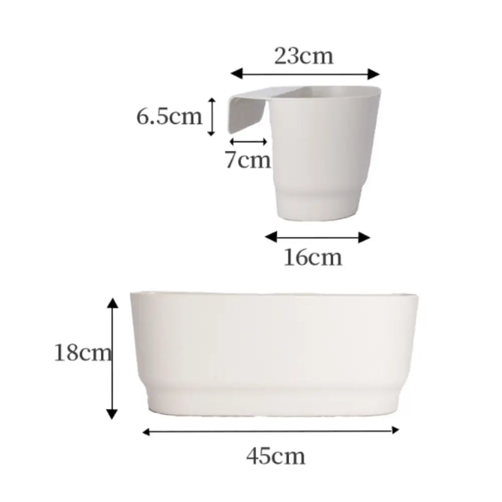 Pot de fleur suspendu balcon