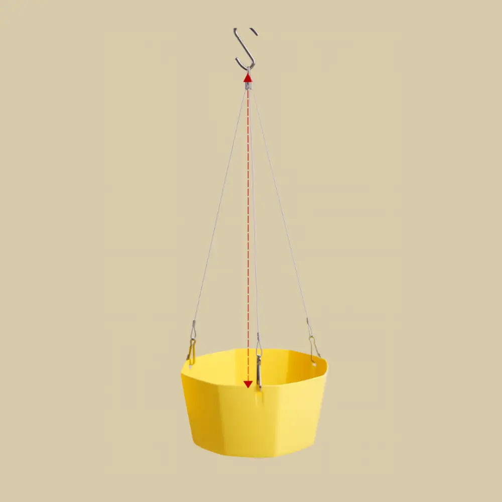 Pot de fleur suspendu couleur - Jaune citron