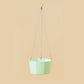 Pot de fleur suspendu couleur - Vert macaron