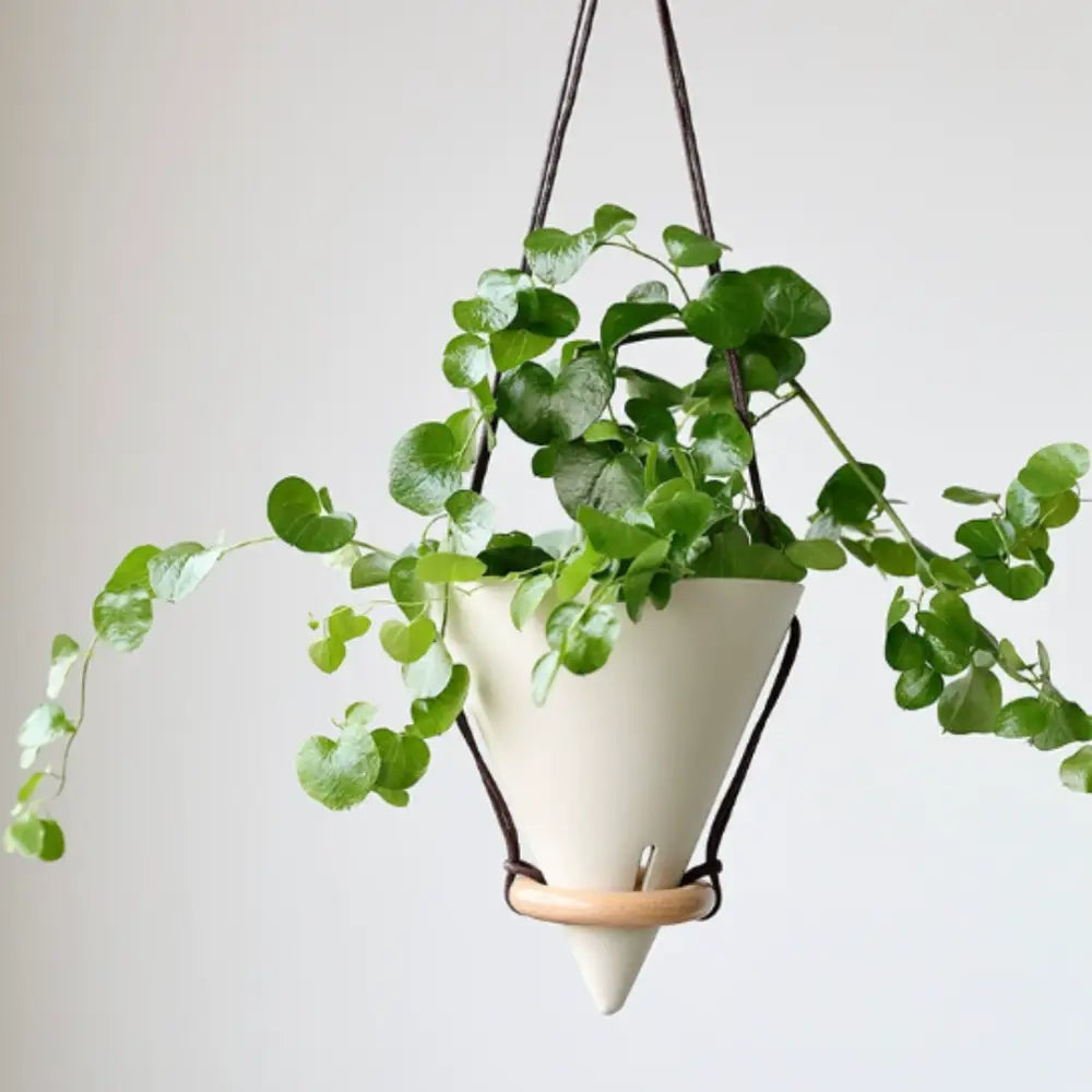 Pot de fleur suspendu design - Blanc
