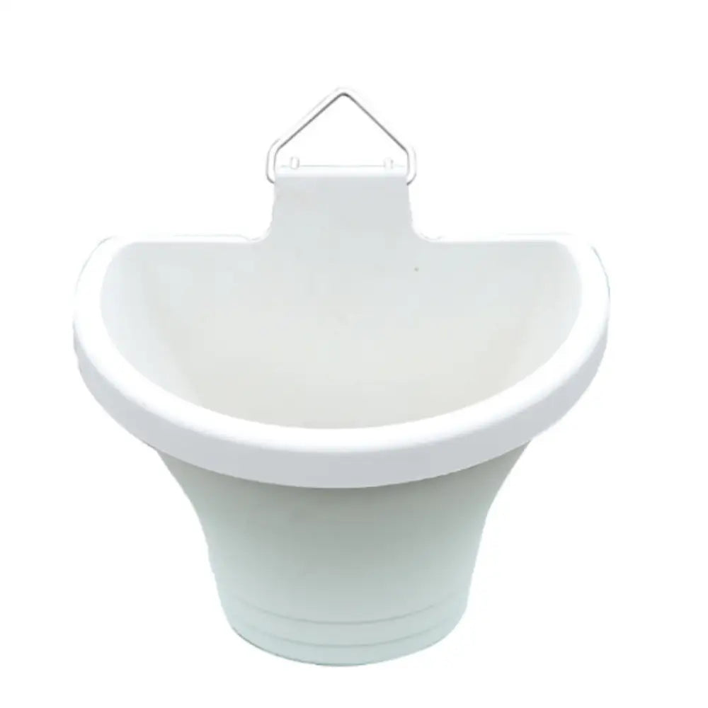 Pot de fleur suspendu plastique - Blanc