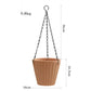 Pot de fleur suspension pour plantes - Jaune mat